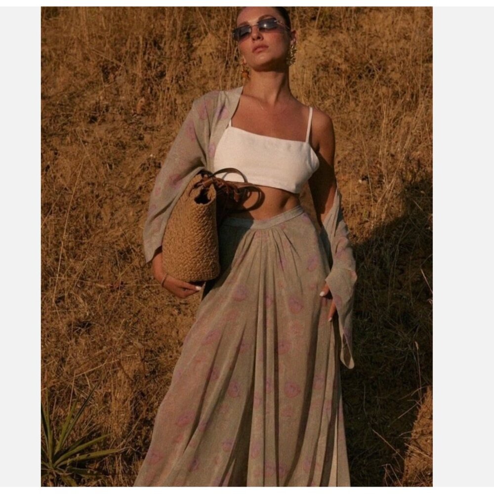ZARA NWT $129 WOMAN SS25 ZW COLLECTION FLORAL BALLOON PANTS MULTICOLOR 3285/007 - Picture 7 of 16